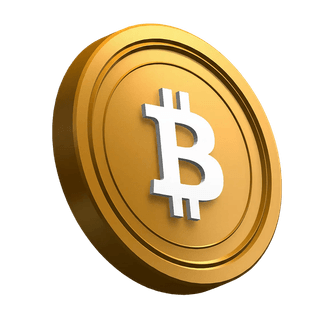 ในดีไซน์ส่วนฮีโร่มีเหรียญ Bitcoin (BTC) แบบเอียง